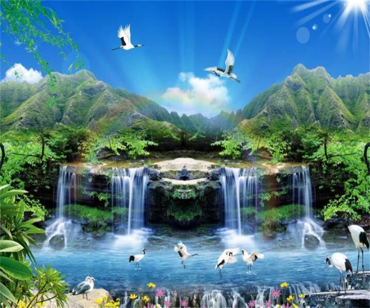 

Beibehang расширенная внутренняя живопись красивые обои пейзаж пейзаж красивый диван фон обои для стен 3d