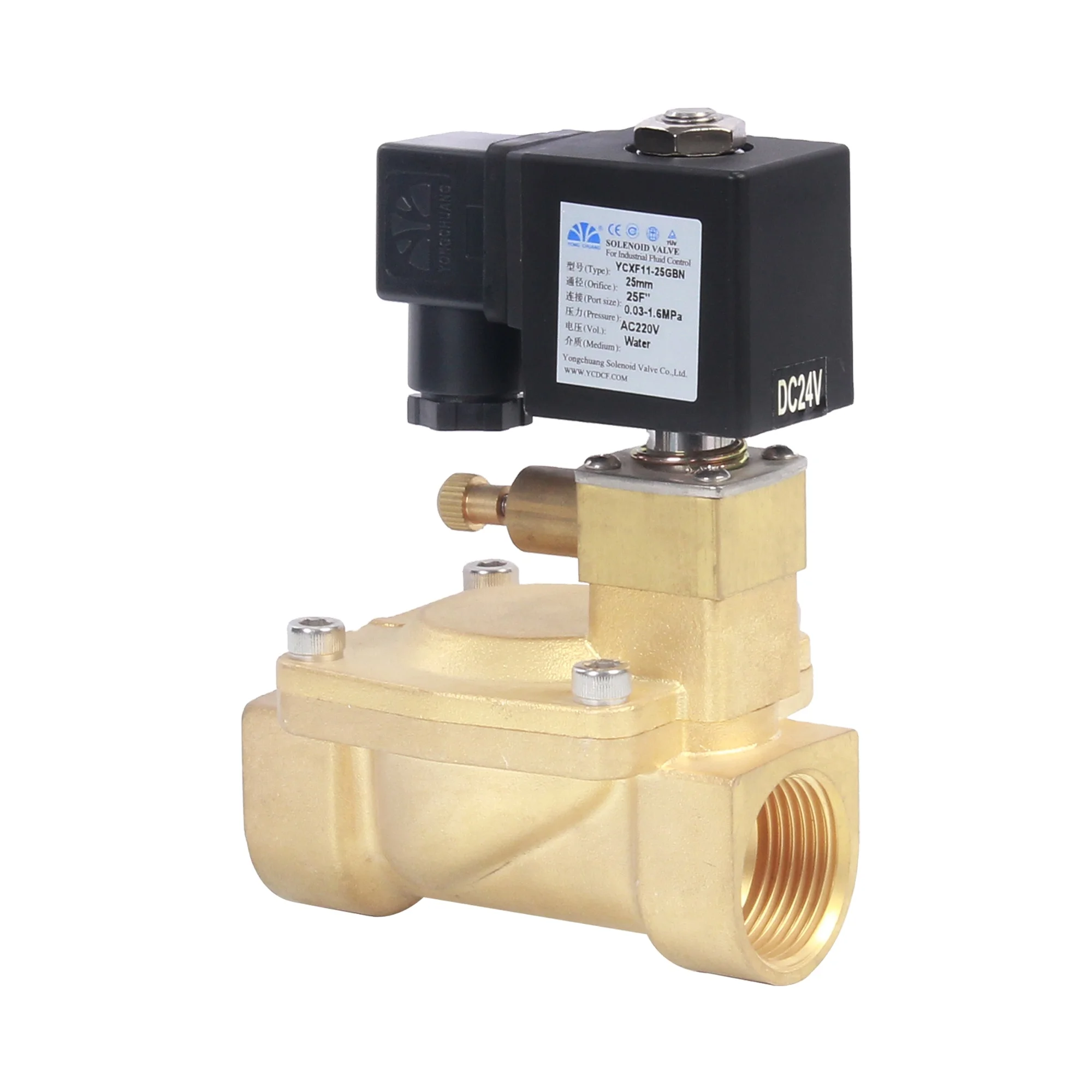 Yongchuang brand YCXF series fire control CO2 230v 220v solenoid valve