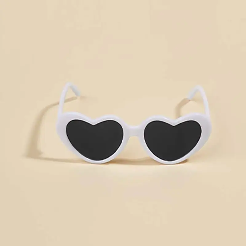 Dog Cats Glasses Heart Sunglasses Bows Pet Lovely Sunglasses for Pet Dogs Cat Yorkie Teddy Pet Hair Decor Photo Props