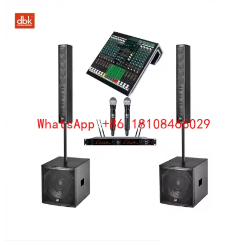 

Акустическая система DBK Full Range с активным 15-дюймовым сабвуфером, профессиональное звуковое оборудование, PA-система, комплект диджейских колонок для церкви