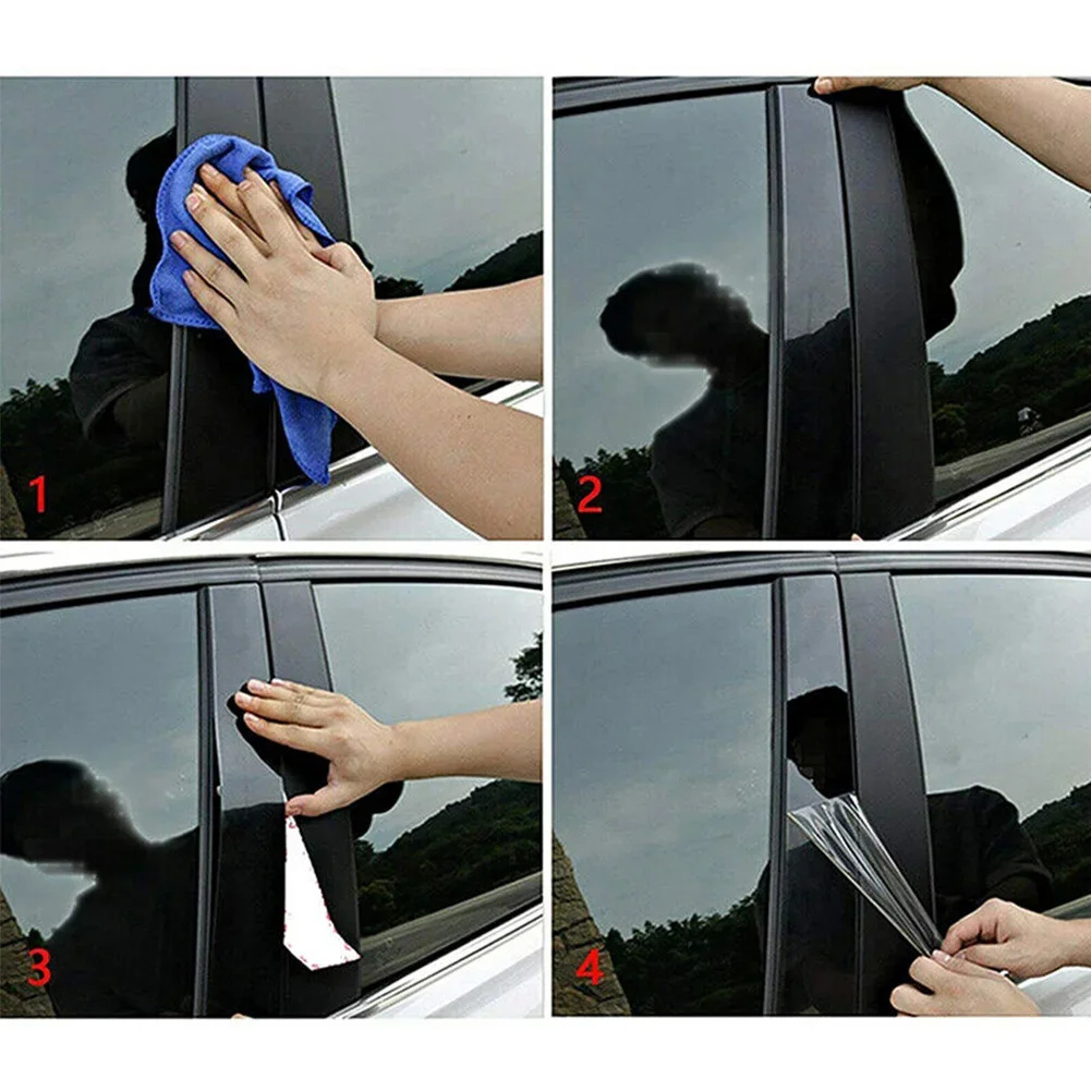 8Pcs Car Door Window Polished Pillar Post Cover For BMW X3 F25 2011 2012 2013 2014 2015 2016 2017 Sticker Decoration Trim