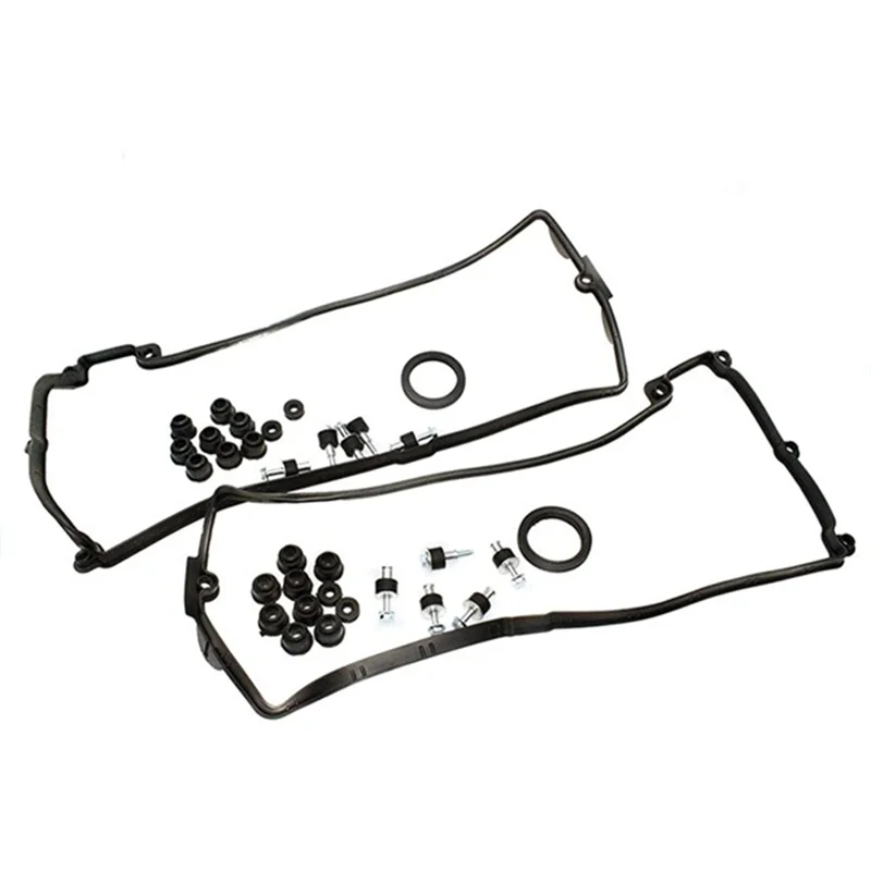 ABTD-Car Engine Valve Cover Gasket Set L+R 11127513194 11127513195 For   545I 550I 645Ci 750Li X5 Replacement Parts 2PCS