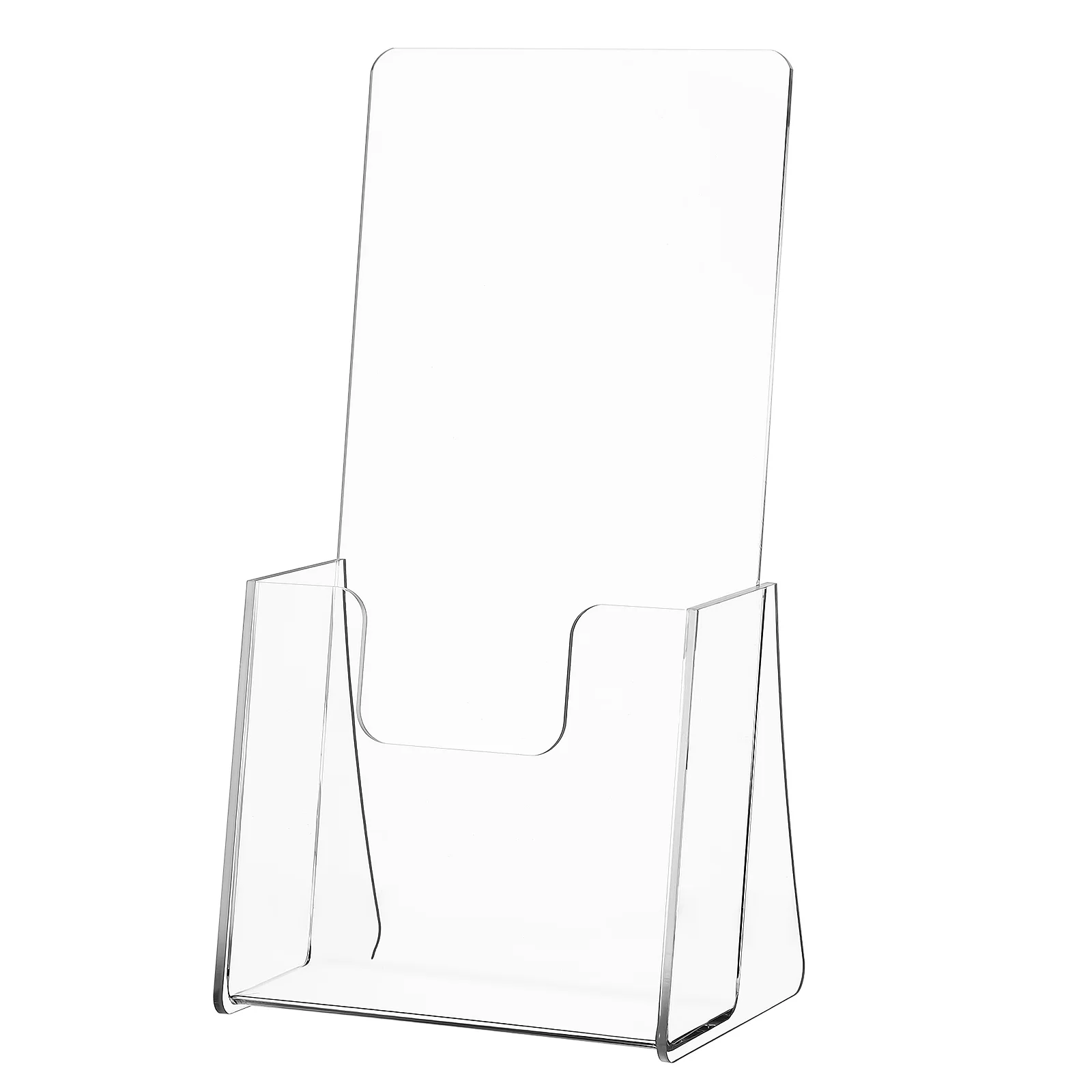 Porte-brochures en acrylique, présentoir transparent pour magasin, bureau, publicité, organisateur de documents, support de stockage de littérature