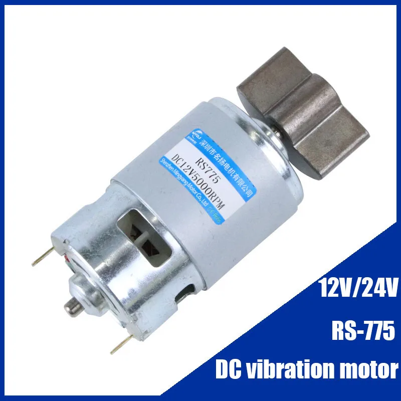 RS775 DC 12V 24V Micro Vibration Sector Motor Vibration High Frequency Vibrator for Massager