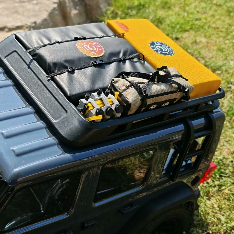 Bolsa de equipaje de techo de simulación, decoración de humor para coche trepador de control remoto SCX10 TRX4 TRX6 D110 The Wrangler Tank 300 MK07, 6 uds.