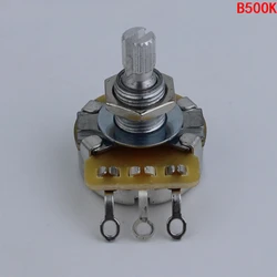 1Pcs CTS 450S Guitar series B500K Metal Knurled Shaft Audio Potentiometers Pot