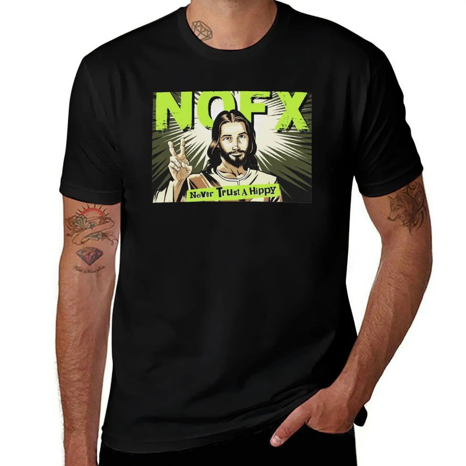 Ne faites jamais confiance à un t-shirt hippie, t-shirt de voyage respirant