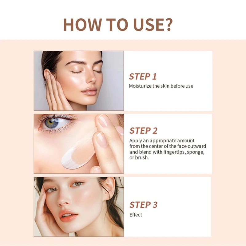 كريم أساس متغير الألوان 4 في 1 مرطب SPF30 + لون مرطب طويل الأمد مقاوم للماء لتغطية السفر قاعدة مكياج k-beauty
