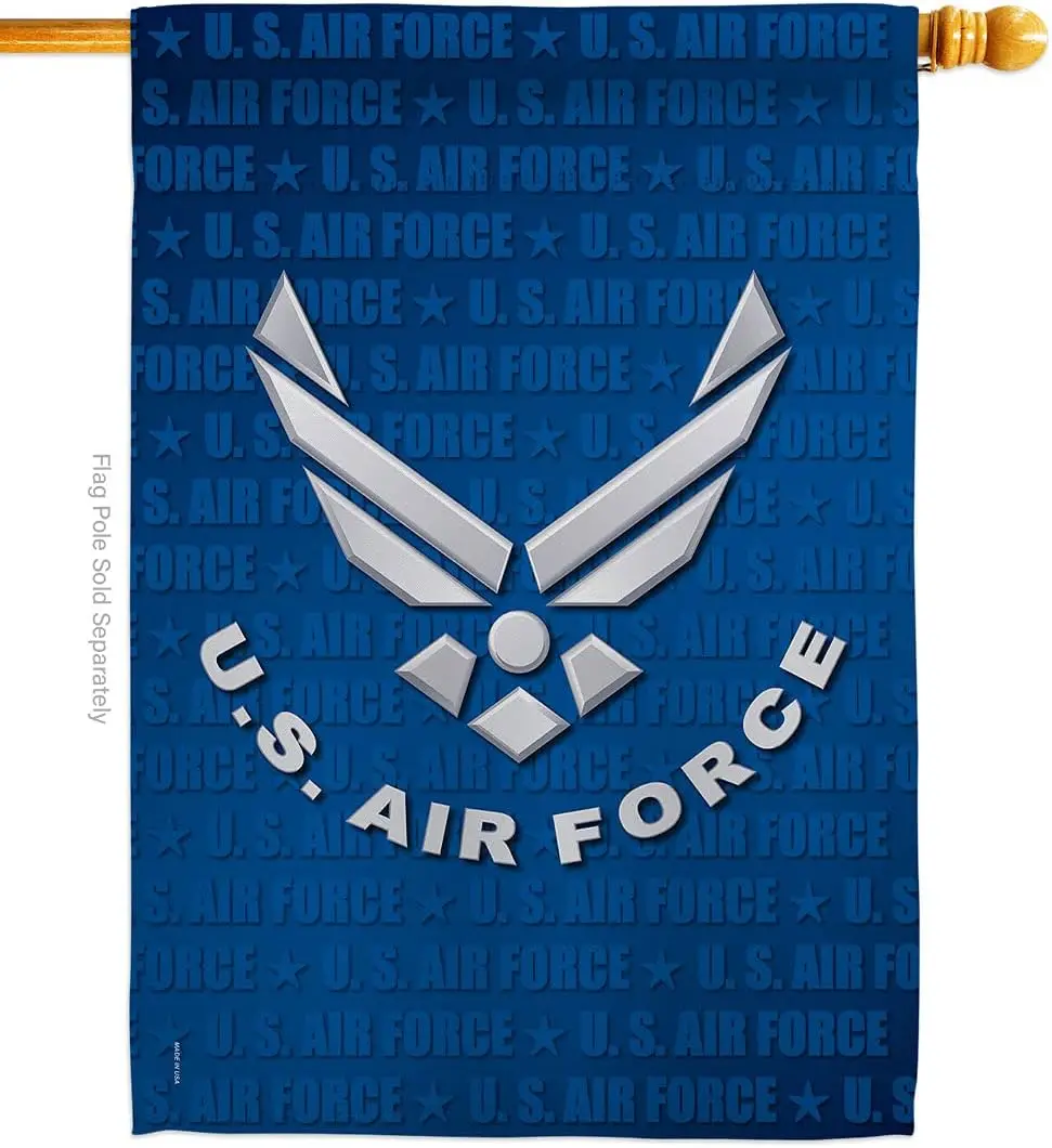 US Air Force House Flag - Armed Forces USAF United State American Military Veteran Retire Official - Decoration Banner Small Gar