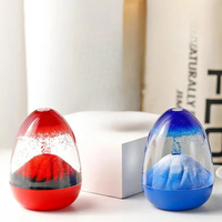 Italy Vesuvius Eruption Suspended Oil Drop Hourglass Creative Water Liquid Volcanic Eruption Ornamental Ornaments Home Decor