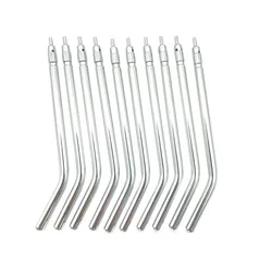 10pcs Stainless Steel Dental Air Triple Syringe 3 Way Dental Air Water Spray Syringe Nozzles Tips For Teeth Whitening