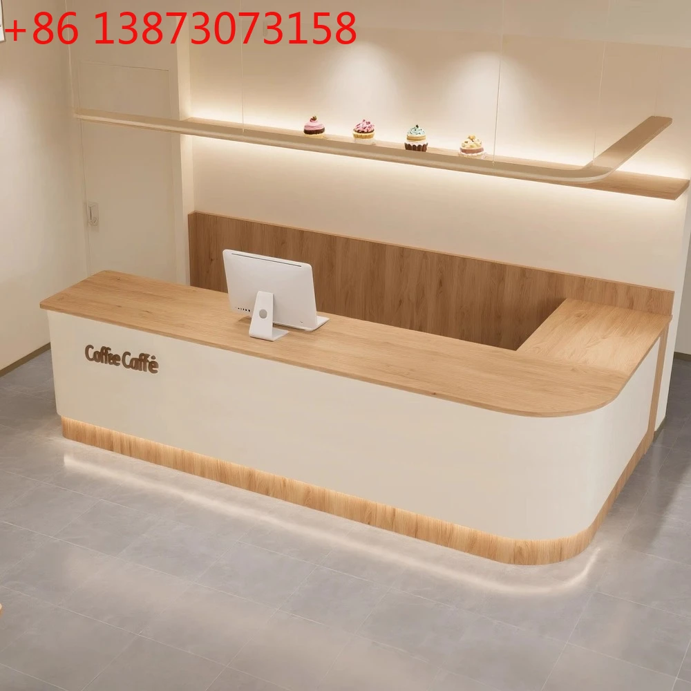 Checkout page Coffee milk tea shop Bar table shop Small clothing store Beauty salon B & B front desk Corner cabinet customizatio