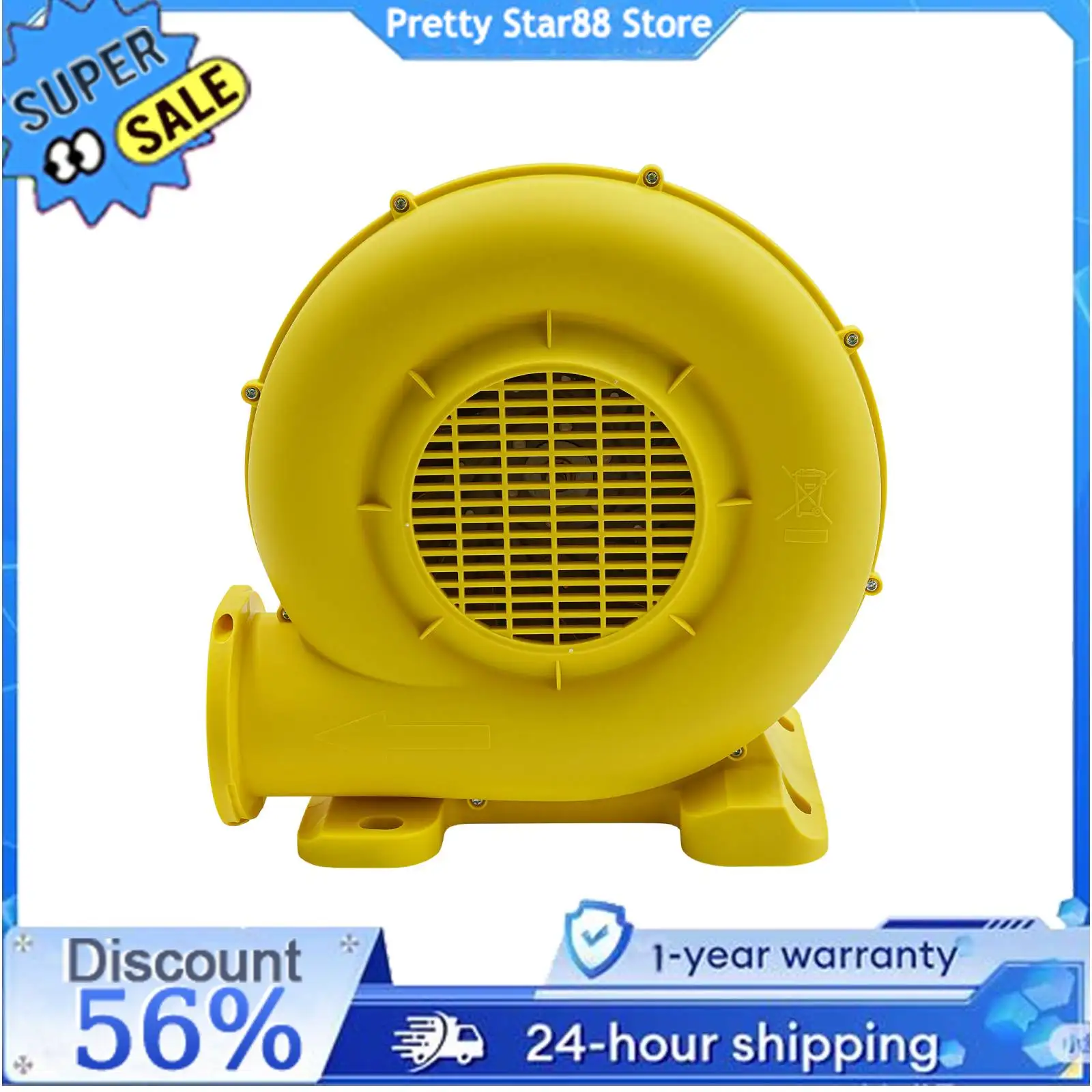 

750W Blower Commercial Inflatable Bouncer Blower for Inflatable Bounce House and Bouncy Castle