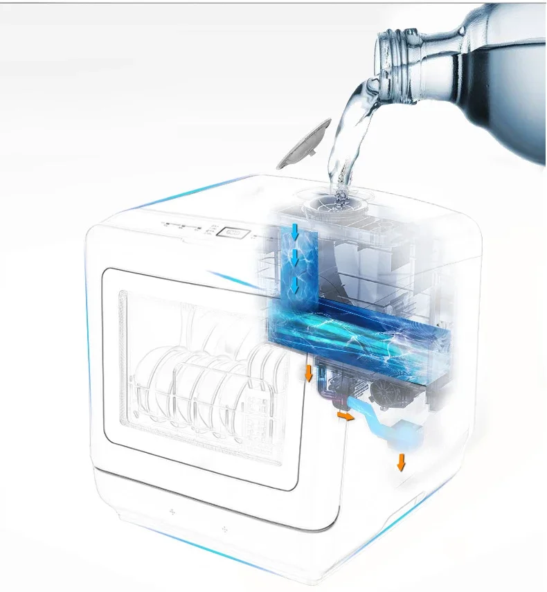 Настольная многофункциональная посудомоечная машина для домашнего использования