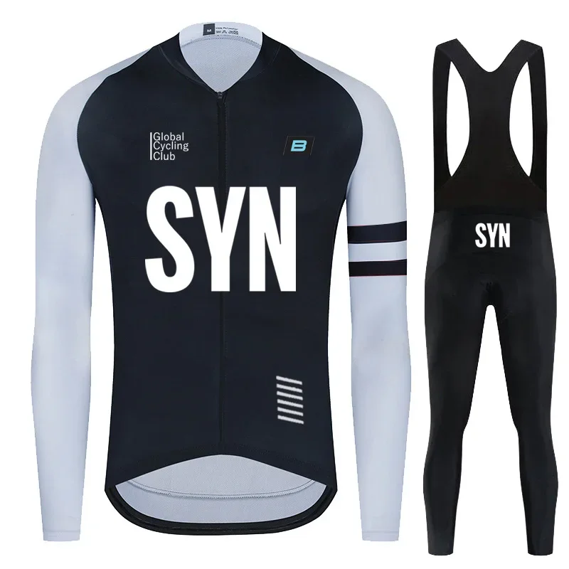 SYN Autumn Cycling Jersey Set BIEHLER Long Sleeve Quick-Dry Bicycle Clothing MTB Maillot Ropa Ciclismo Road Bike Sports Wear