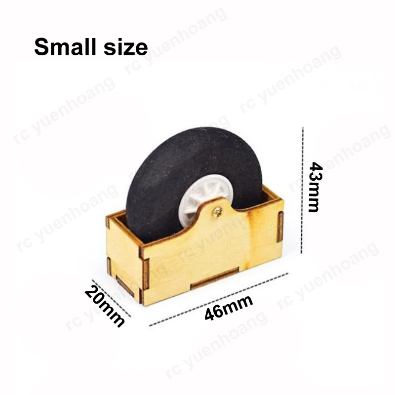 Roue de train d'atterrissage en bois clair pour modèle de planeur Surfer X8, diamètre 40/50mm, pièces de Modification de glisse antidérapantes pour avion RC, 3 pièces