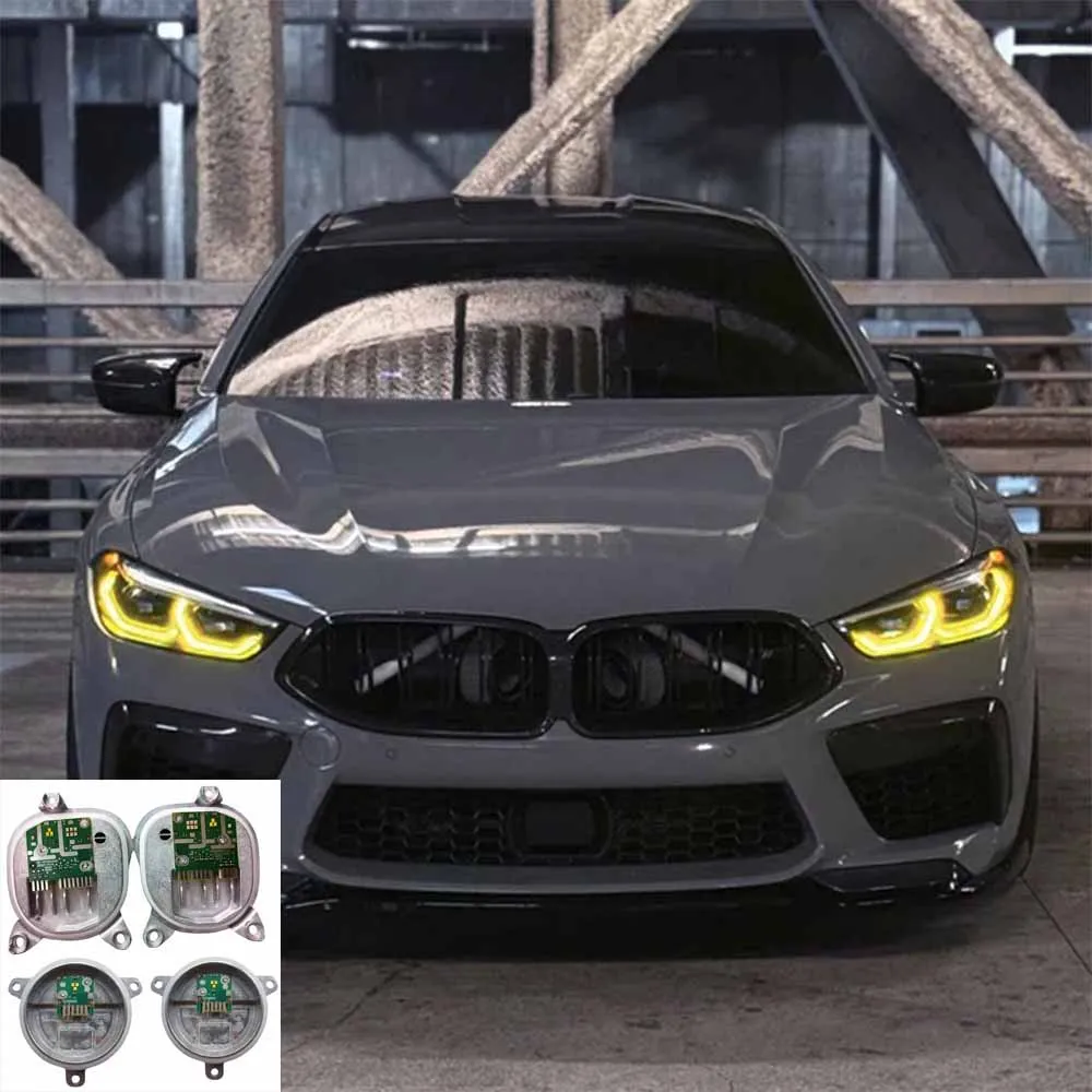 Refit желтые дневные ходовые огни «ангельские глазки» для BMW M8 G15 G16 G14 8 серии 2019-2023