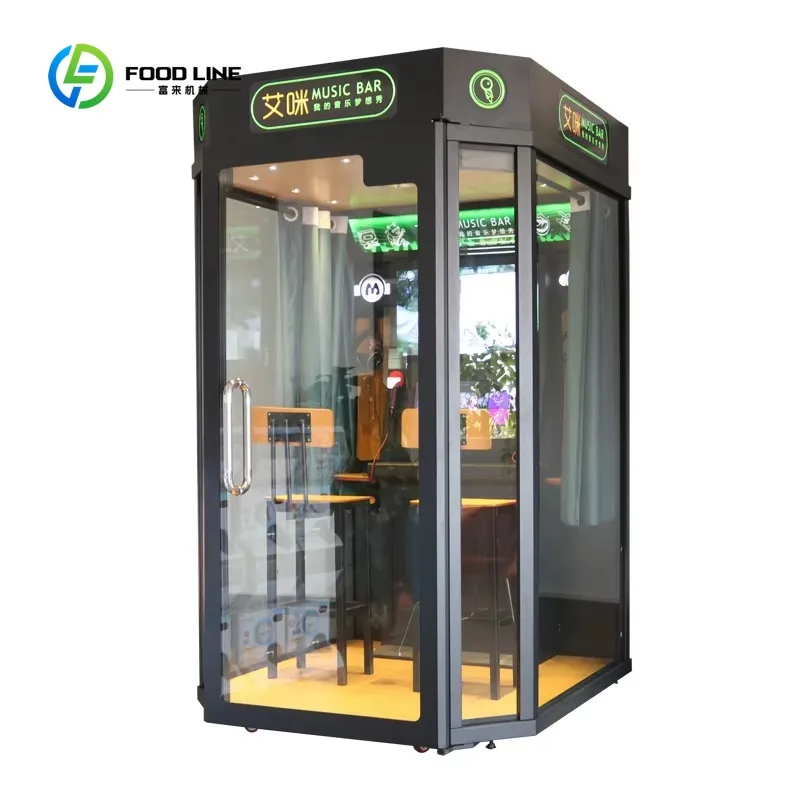Video music digital coin operated electronic KTV private rooms mini jukeboxes karaoke booths arcade recording and practice rooms