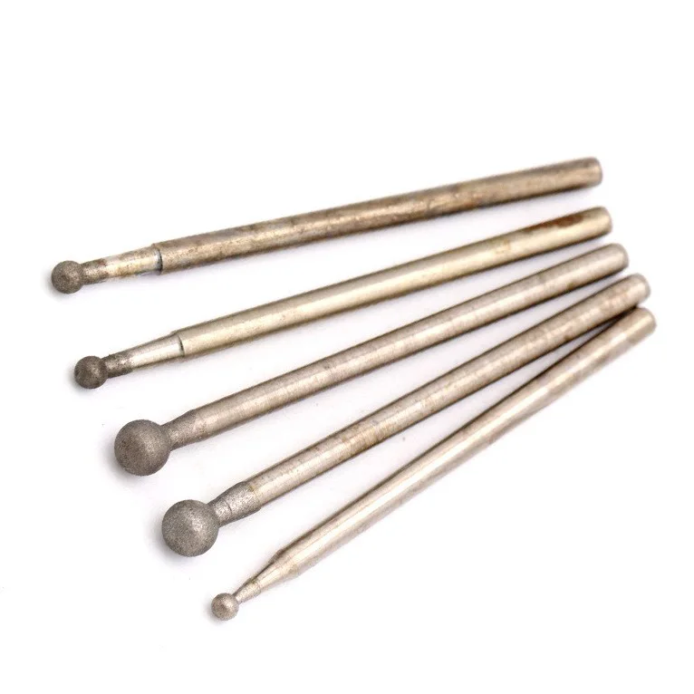 1 مللي متر 1.5 مللي متر 2 مللي متر 3 مللي متر 4 مللي متر كروية نحت لقم نحت الكرة صنع من النحاس رأس مطحنة لتلميع أدوات جلخ