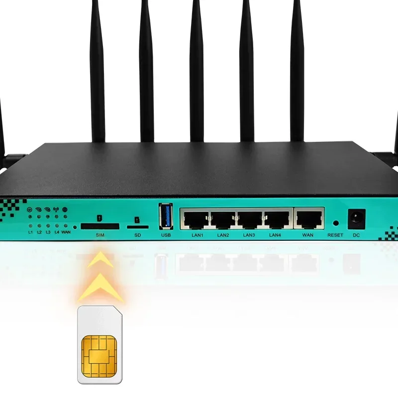 Gigabit Enterprise Dual Band Zbt WG1608 5G เราเตอร์ไร้สายโมเด็มมือถือพร้อมซิมการ์ด