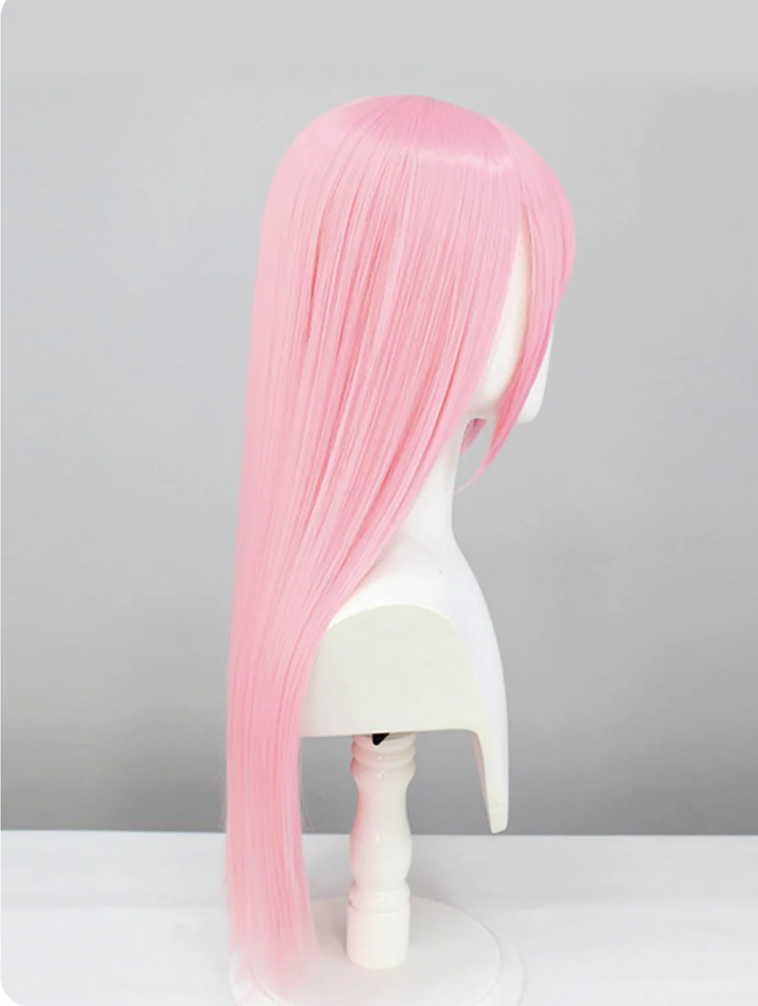 Mulheres anime bocchi the rock cosplay gotou hitori peruca cosplay longo rosa cabelo reto resistente ao calor