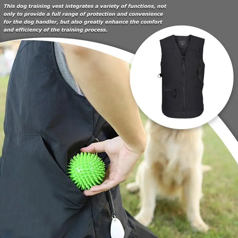 

Dog Trainer Vest Pet Trainer Protective Cloth Side Adjustable Button Design Dog Trainer Clothes For Sports Fishing Dog Training