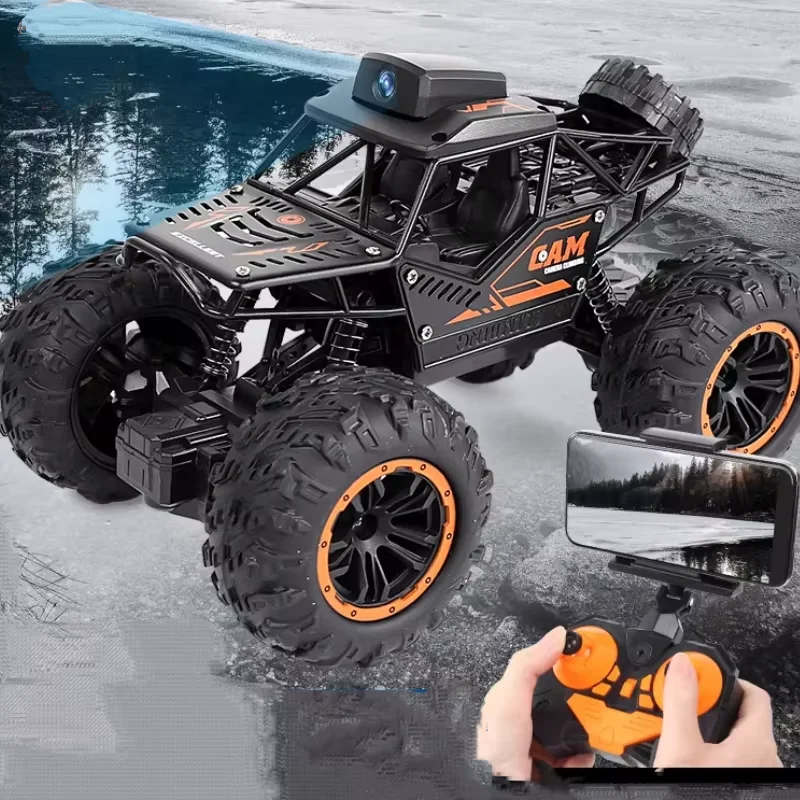 

1/18 Радиоуправляемая камера, автомобильное приложение, дистанционное управление, WIFI HD 4WD, багги, внедорожник, сплав, альпинистский внедорожник, электрические детские игрушки для мальчиков, подарки