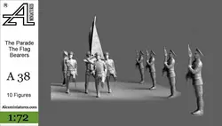 1/72 Resin Naked Baby Parade Flag Bearer. Model: A38