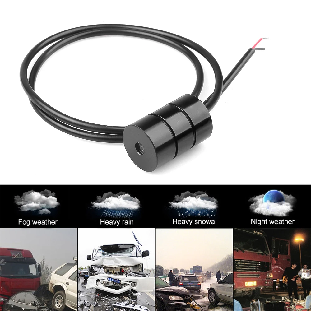 Car Anti-collision Laser Fog Light Auto Anti-fog Parking Stop Braking Signal Indicators Motorcycle LED Warning Tail lights