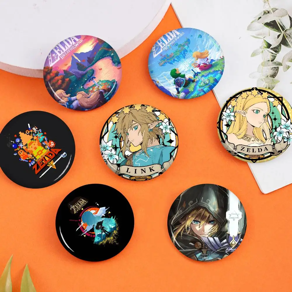 Videospiel-Legende Z-Zeldas Anpassbarer Weicher Button-Pin für Frauen Kreativer Schmuck Lustiges Abzeichen Cartoon-Liebhaber-Hut