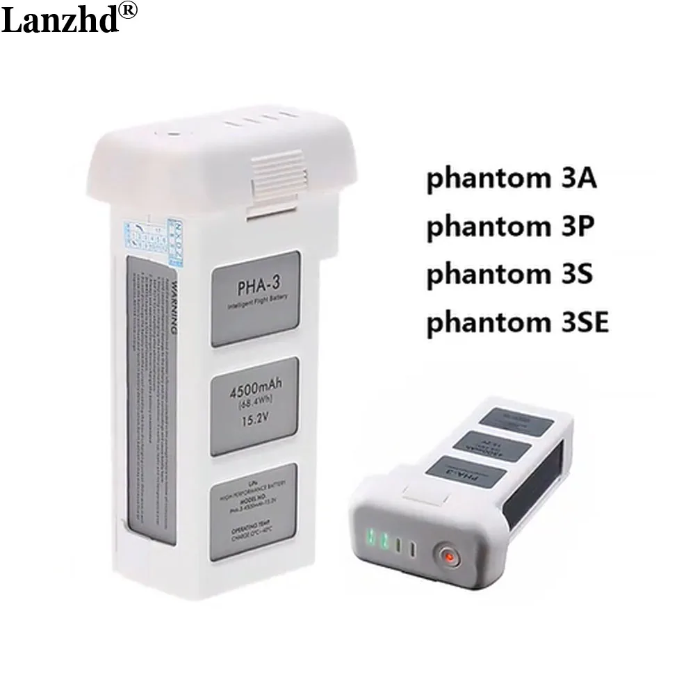 

For Phantom 3P/3S/3A/3SE4K 4500mAh Flight Time 23 Minutes Compatible Phantom 3 Pro Series Drone Intelligent Flight Battery