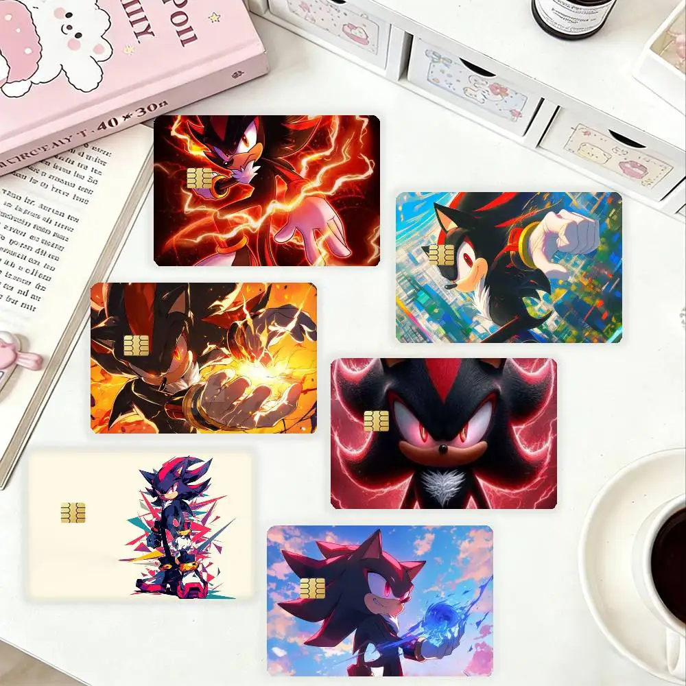 Shadows S-Sonics Hedgehog HD Waterproof Card Skins Protective Stickers for Credit Bank Game Cards