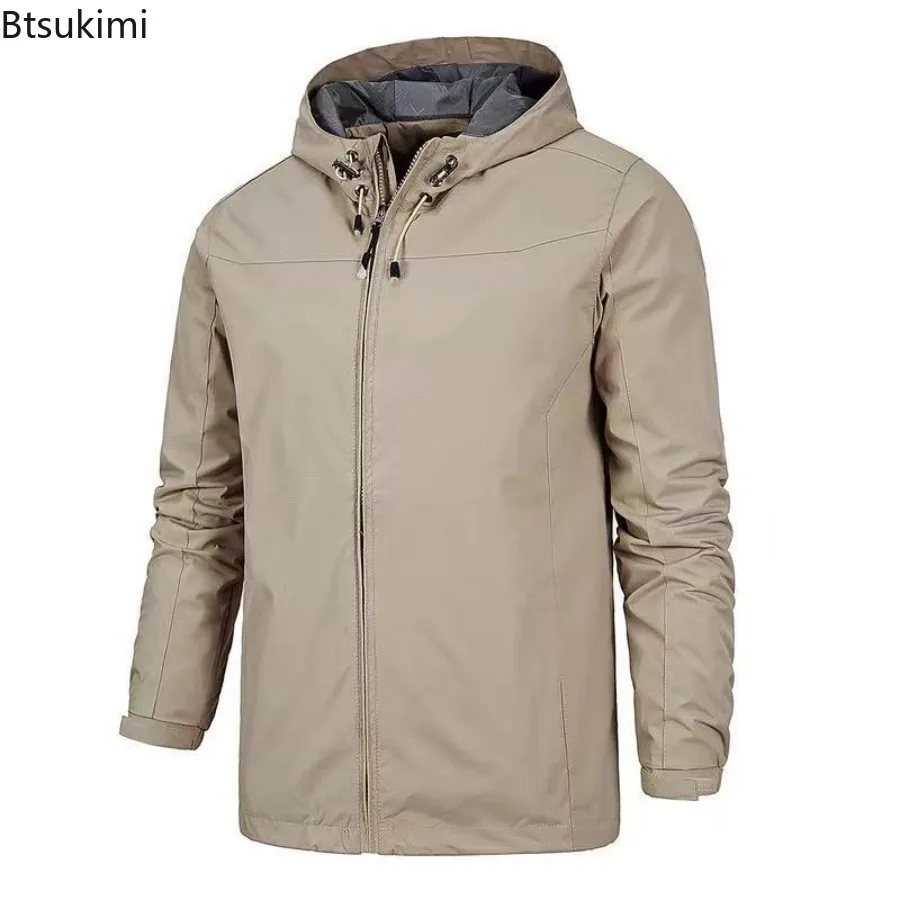 

2026 Men's Outdoor Sports Climbing Camping Jackets Waterproof Trekking Fishing Hooded Coats Spring New Couple Windbreaker Jacket