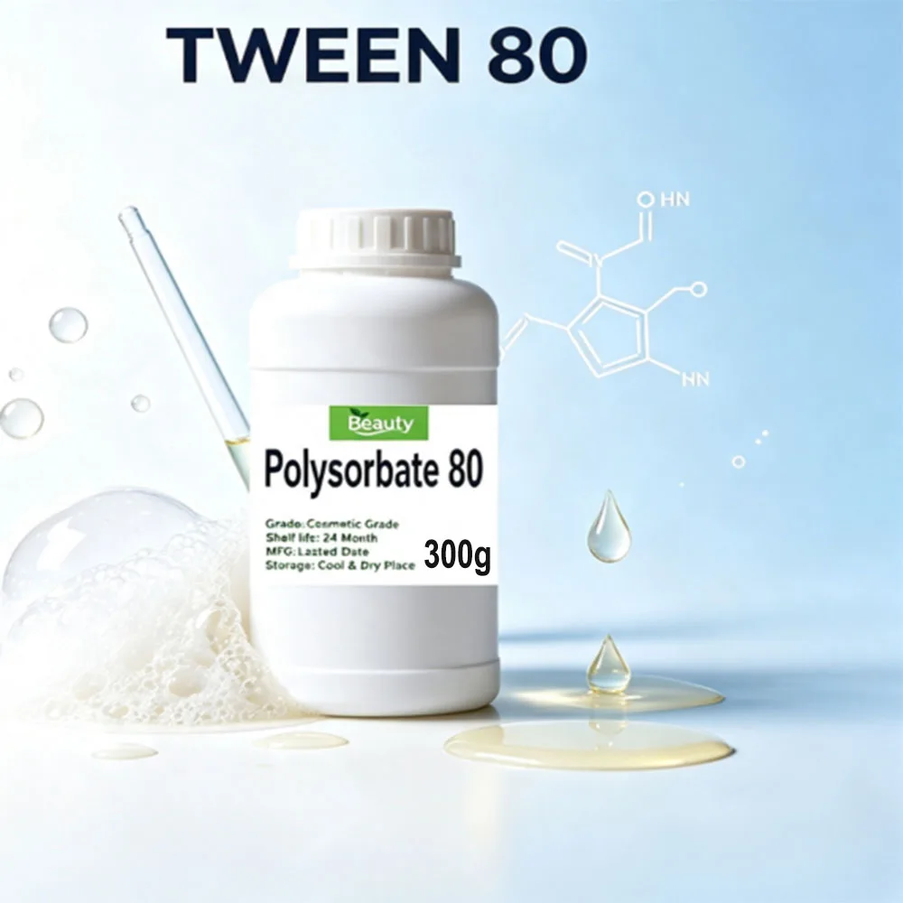 Polysorbate 80 Nonionic Emulsifying Agent Cosmetic Raw Material Widely Used In  Cream Toner Personal Care Bulk Shipment