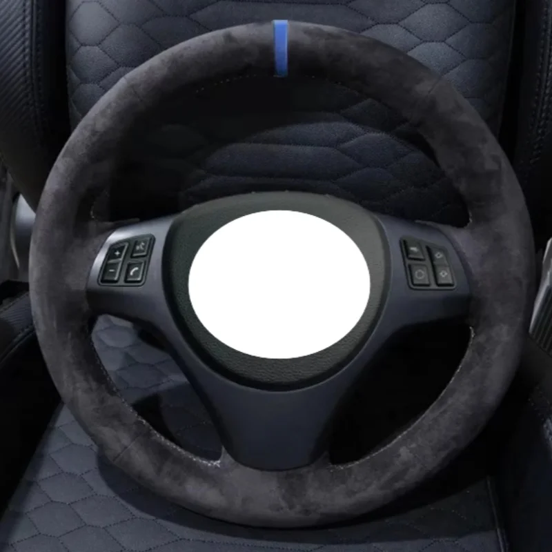 Custom Soft Suede E90 Pack M Sport M3 E91 E92 E93 E87 E82 E88 X1 E84 Interior Accessories Car Steering Wheel Cover For BMW E81