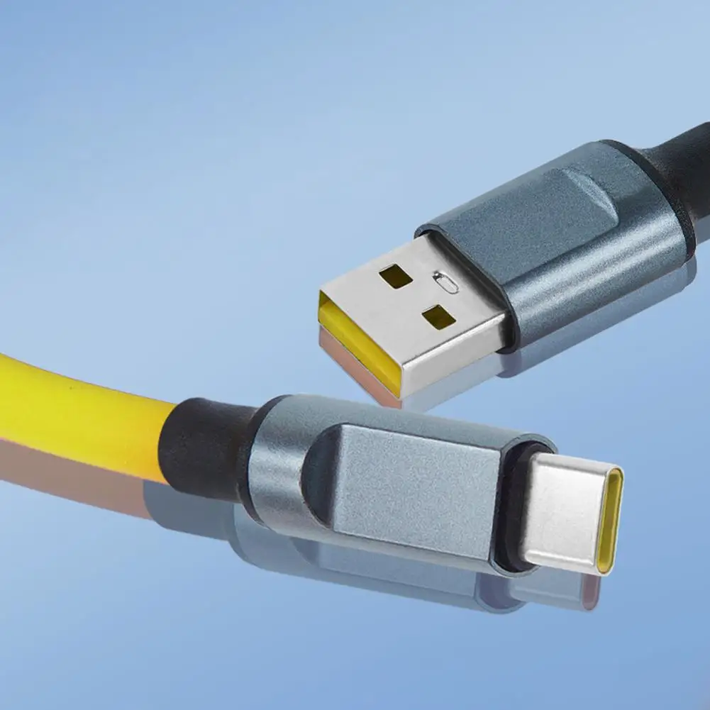 120W USB Type C Cable Super Fast Charge Cable Highly Elastic and 2.4A For Huawei  Data Cable