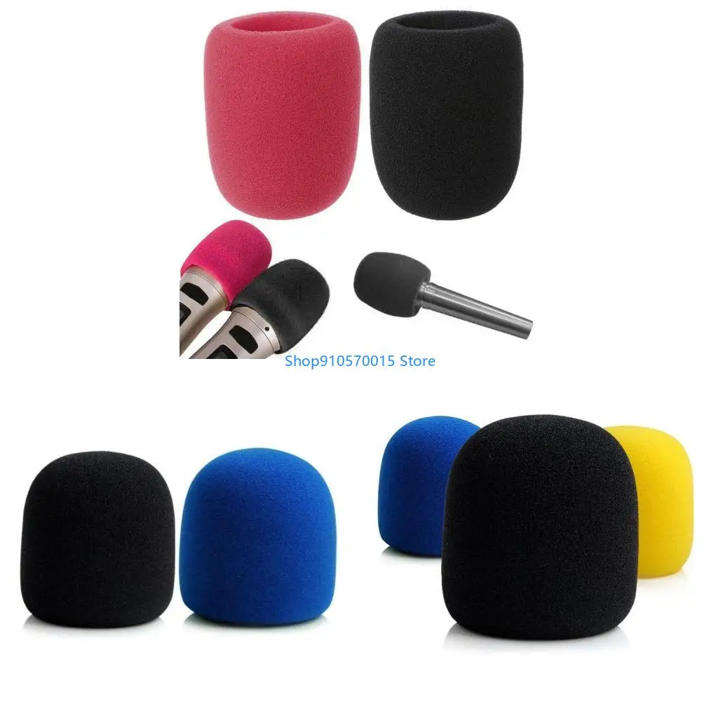 B95C Foams Sponge Microphone Cap Mic Cover Soft Foam Cover Filter Sponge Grill Windscreen Cover Protect Microphone Blowout