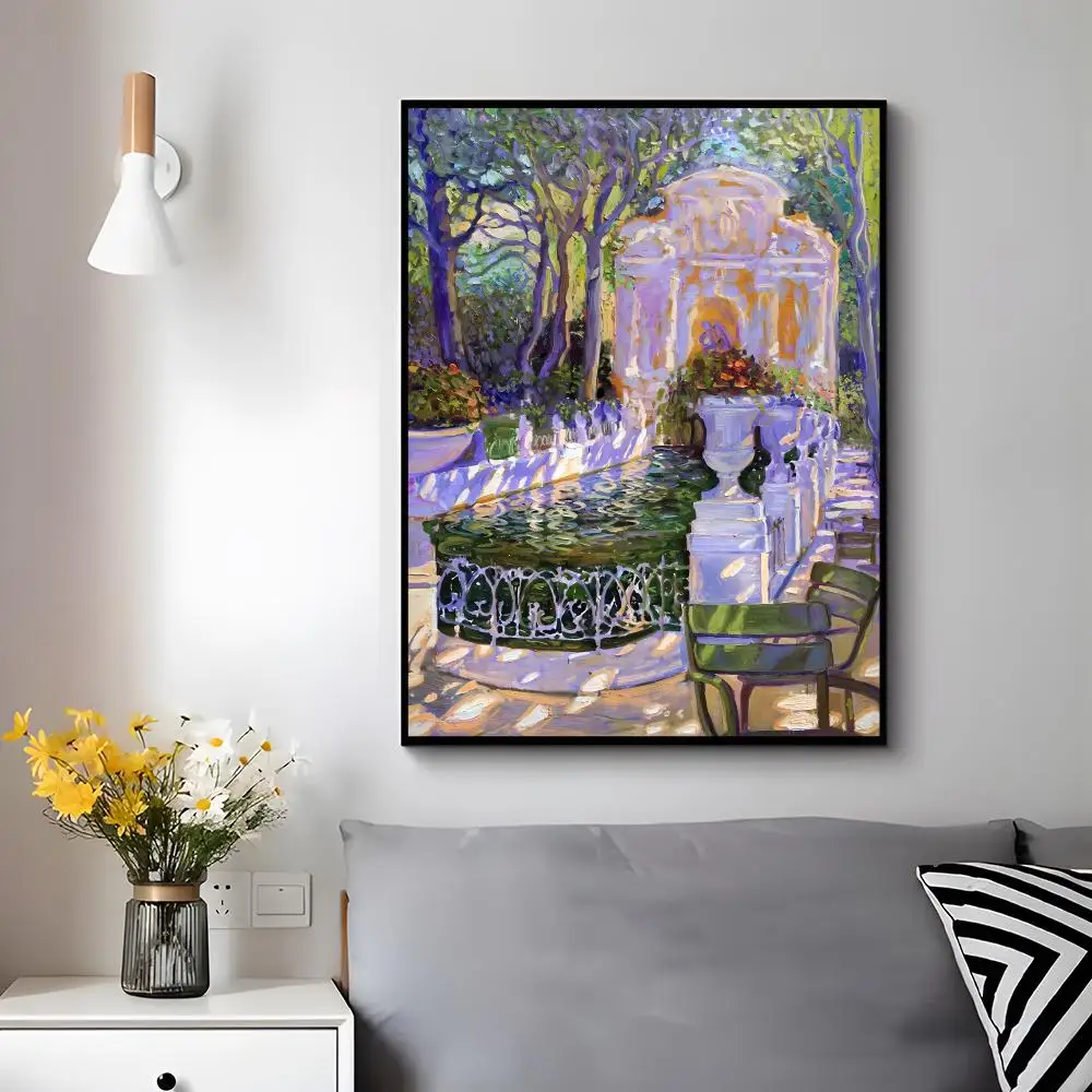 Artistic Concept P-purple elegant and romantic painting Poster Trendy Aesthetic Wall Decor for Dorm & Bedroom