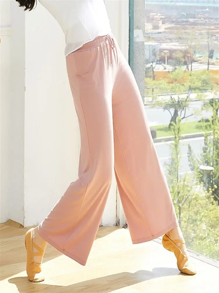 

Cloudlike Drapey Wideleg Pants High Waist Modern Dance Practice Yoga Pants Straight Cut Elastic Classical Dance Yoga Wear