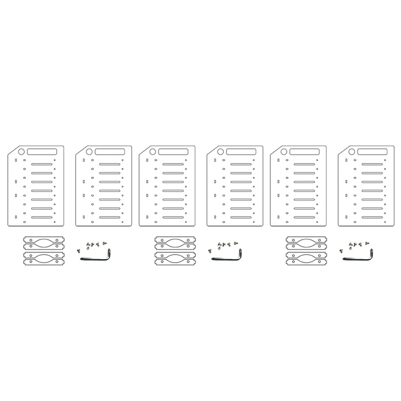 

3Pcs 3.5 Inch HDD Hard Drive Cage 8X3.5 Inch HDD Cage Rack DIY Hard Disk Case For BTC Mining Computer Storage Expansion