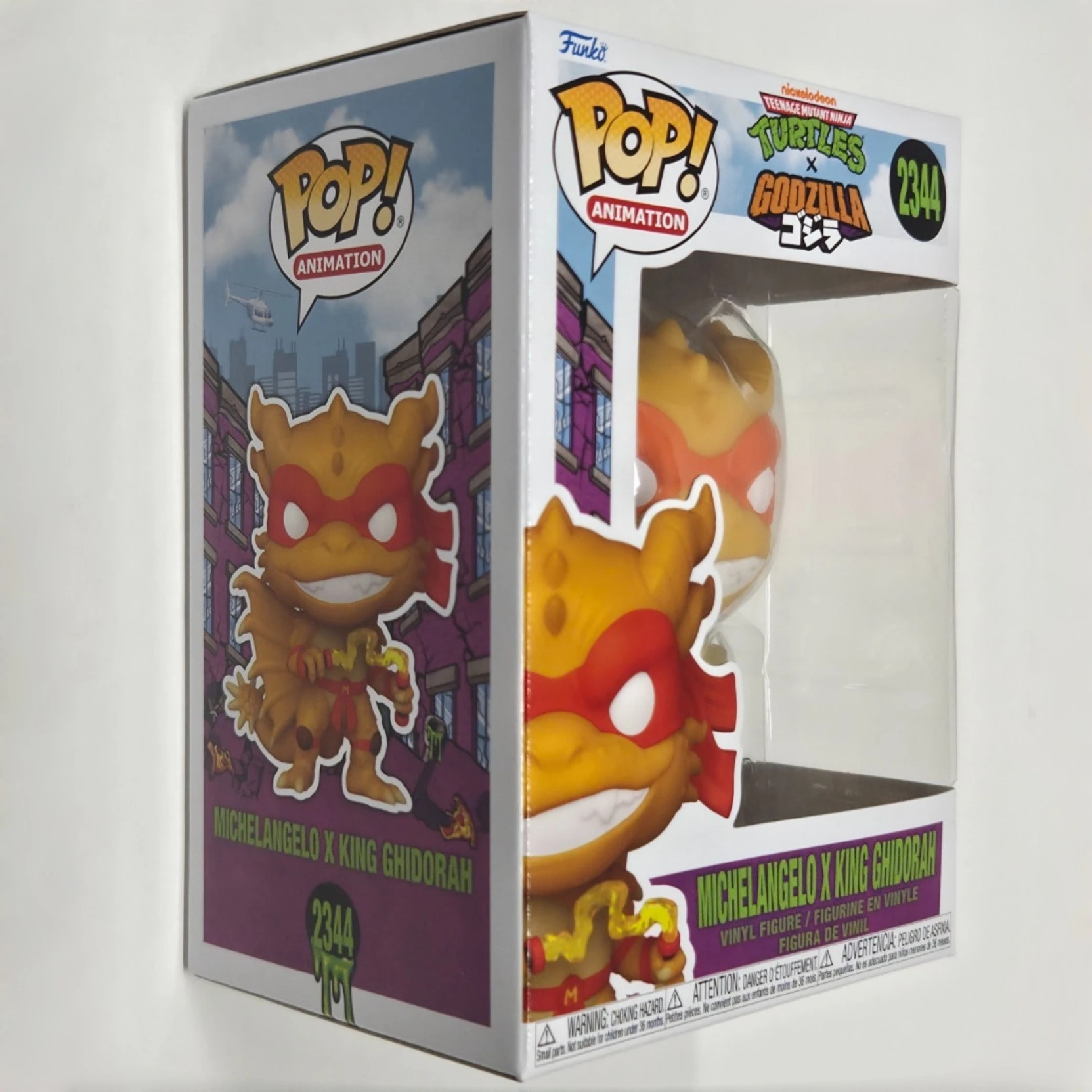 

Teenage Mutant Ninja Turtles Michelangelo x King Ghidorah Figure Funko POP Official Licensed Collection Limited Edition Fans Toy