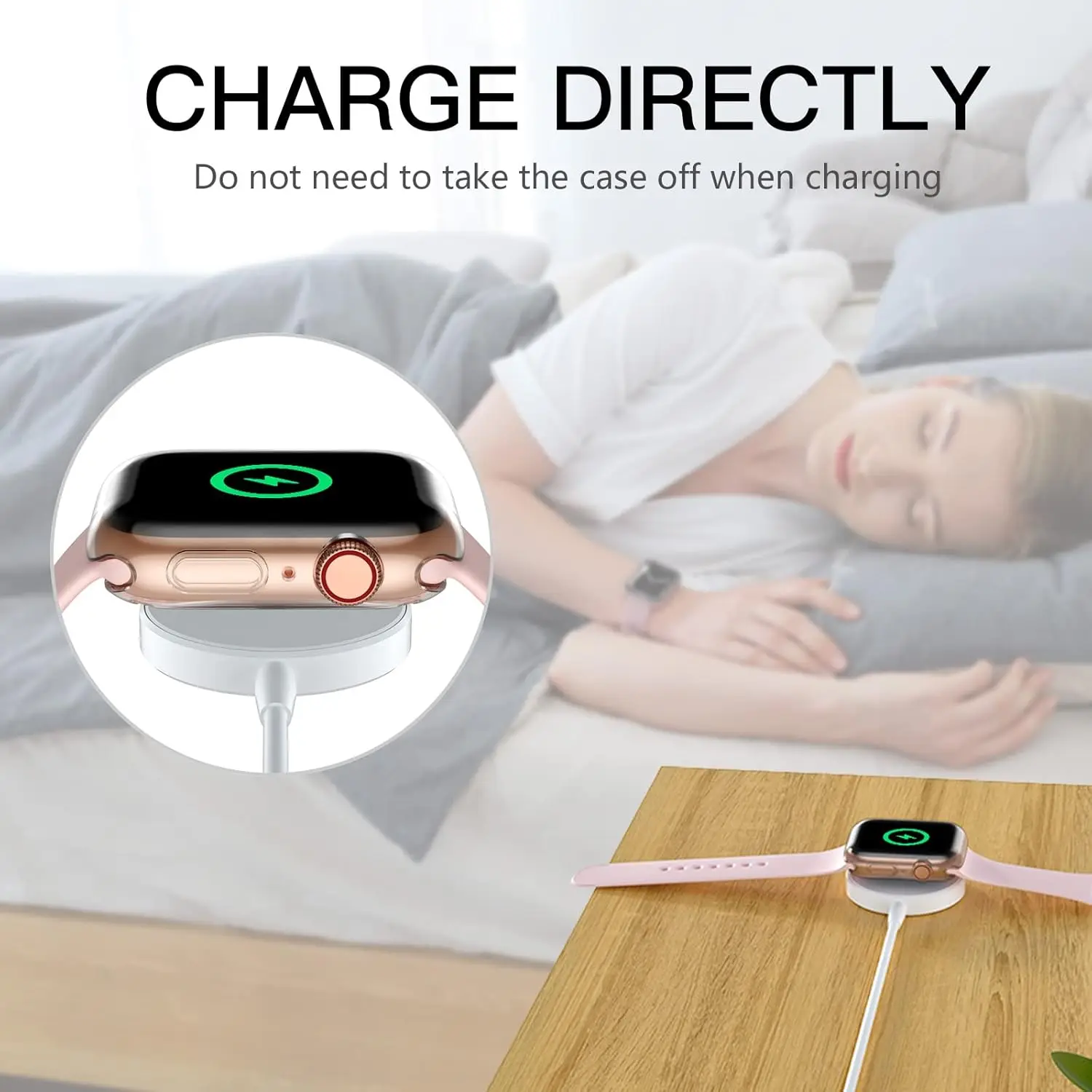 لساعة Apple Watch Series 10 42mm حافظة شفافة سريعة الإصدار من مادة TPU حافظة واقية للساعة الذكية