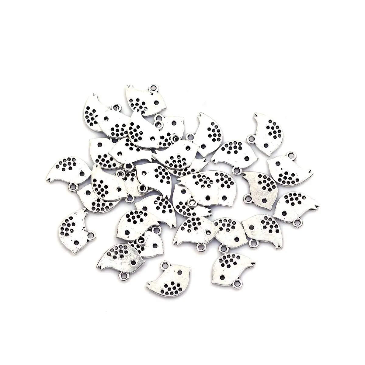 

50PCS DIY Silver Bronze Tone Animal Theme Bird Charm Pendant 16x13mm Breloque Handicrafts Bracelets Earrings Jewelry Accessories
