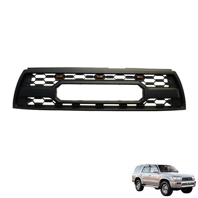 LUMA Accessories Offroad Parts 1996-2002 Black ABS Plastic Car Bumper Grill Fit For 1996-2002 Toyota 4runner Hilux Surf