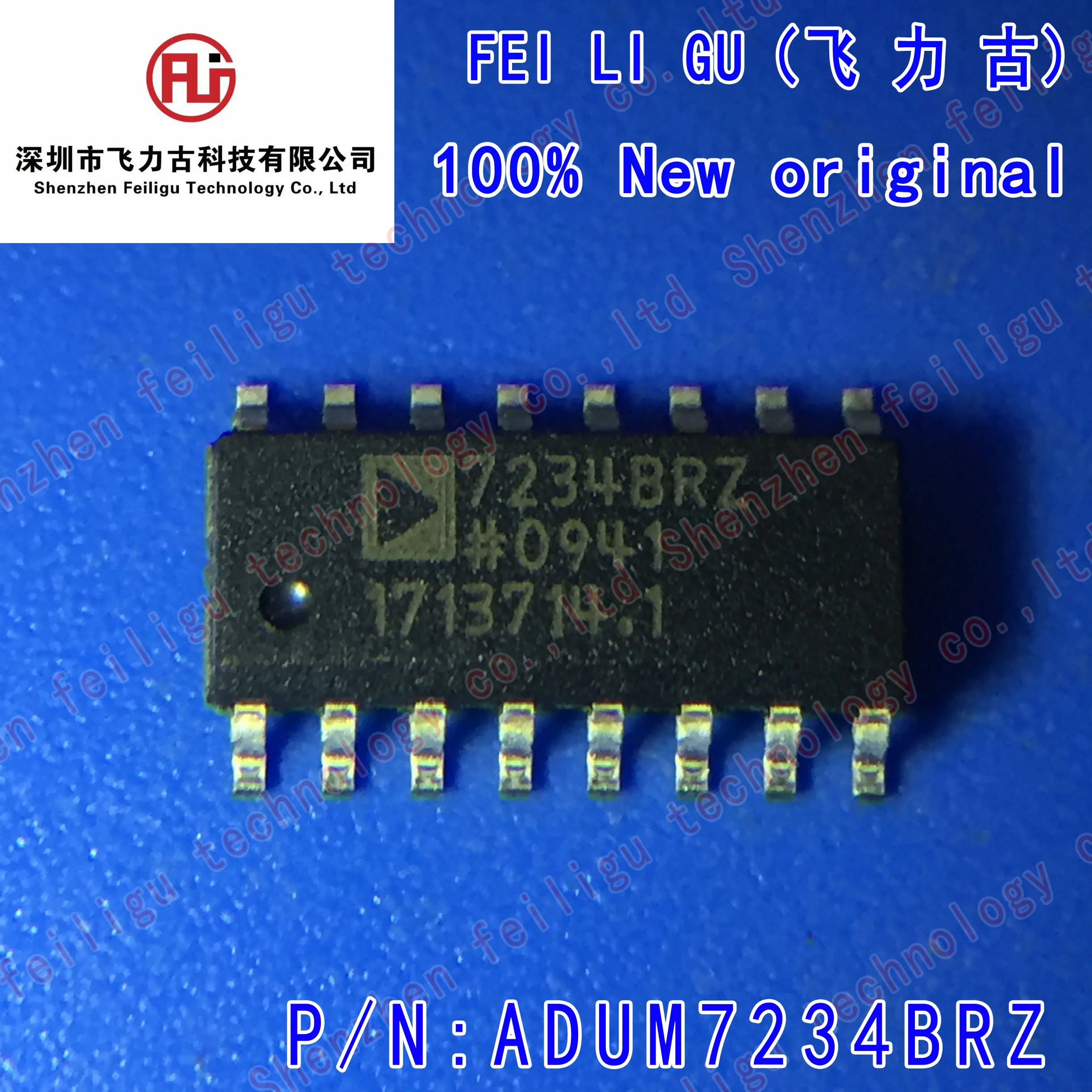 

1/10/30PCS 100% New original ADUM7234BRZ-RL7 ADUM7234BRZ ADUM7234 7234BRZ Package:SOP16 4A Gate Driver Chip