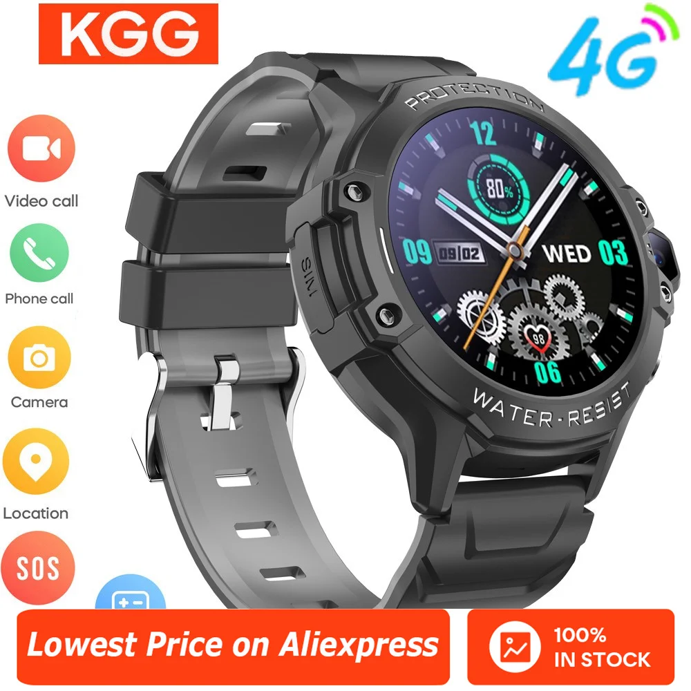 4G للأطفال ساعة هاتف ذكي 1.28 "مقاوم للماء لتحديد المواقع واي فاي LBS موقع مكالمة فيديو كاميرا الدردشة الصوتية SOS الأطفال Smartwatch هدية