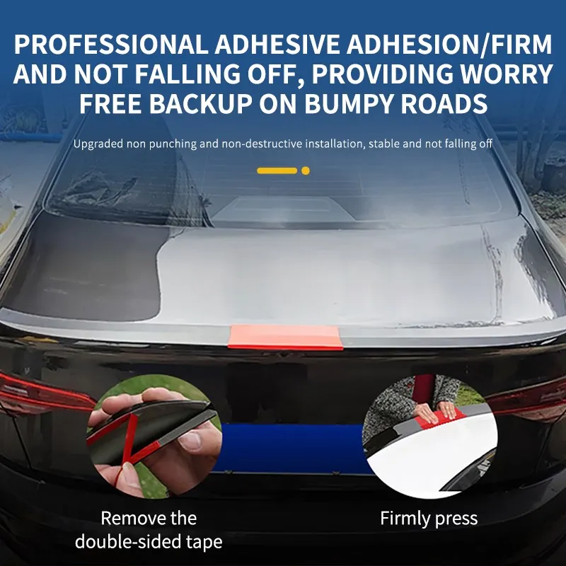 Auto ABS Sedan Roof Spoiler Universal Extension Airfoil Trunk Rear Wing DIY Adjustable Length Car Accessories Tuning