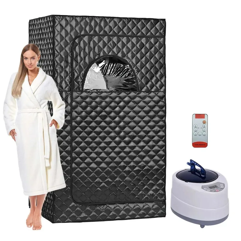Portable Steam Sauna Portable Sauna for Home Sauna Tent Sauna Box 3/4L 1000/2000W Steamer and Folding Chair