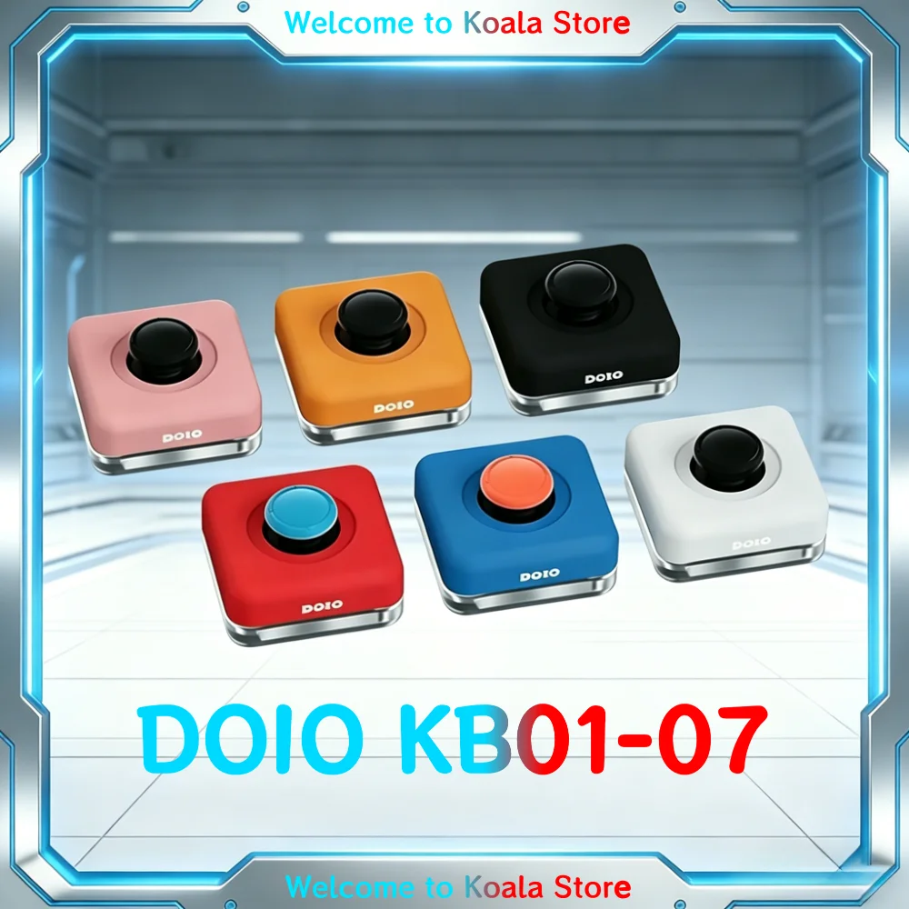 

DOIO KB01-07 Computer Boot Key Aluminum Alloy Multi-color Power Rocker Switch Indicator Lamp Custom Accessory for Gamer Office