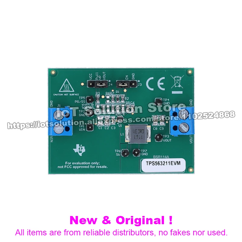 TPS563211EVM 18-V input, 3-A output, 600-kHz, synchronous buck converter SOT583 evaluation module
